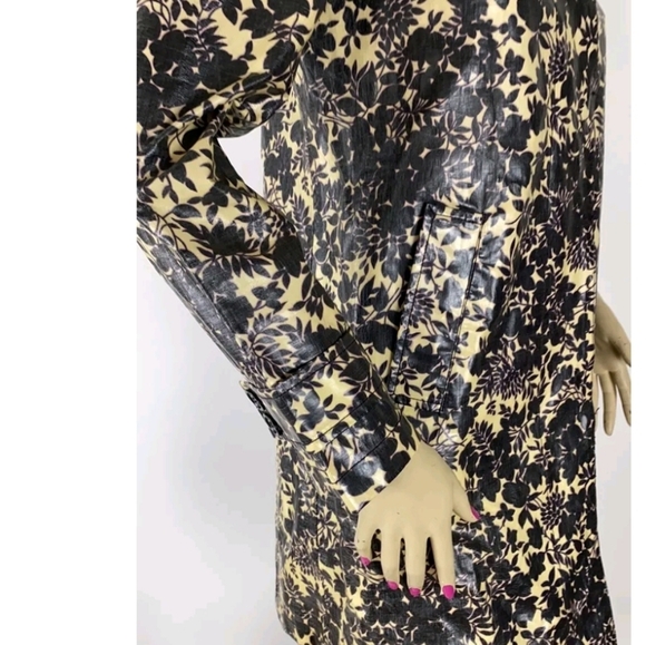 Marc Jacobs Purple/White Floral Patterned Rain Jacket Coat,Size S,Originally$298 - Picture 4 of 10